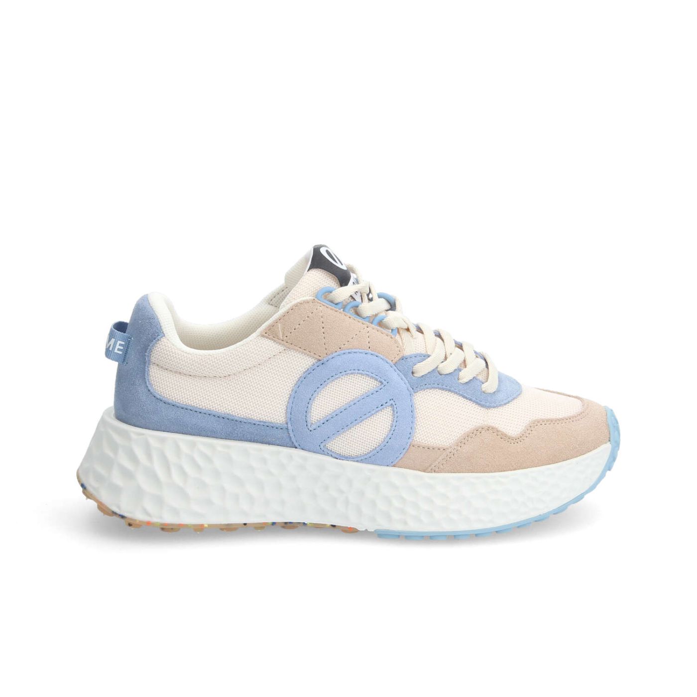 CARTER JOGGER W - SUEDE/KNIT/SUED - BEIGE/BIANCO SPORCO/BLU